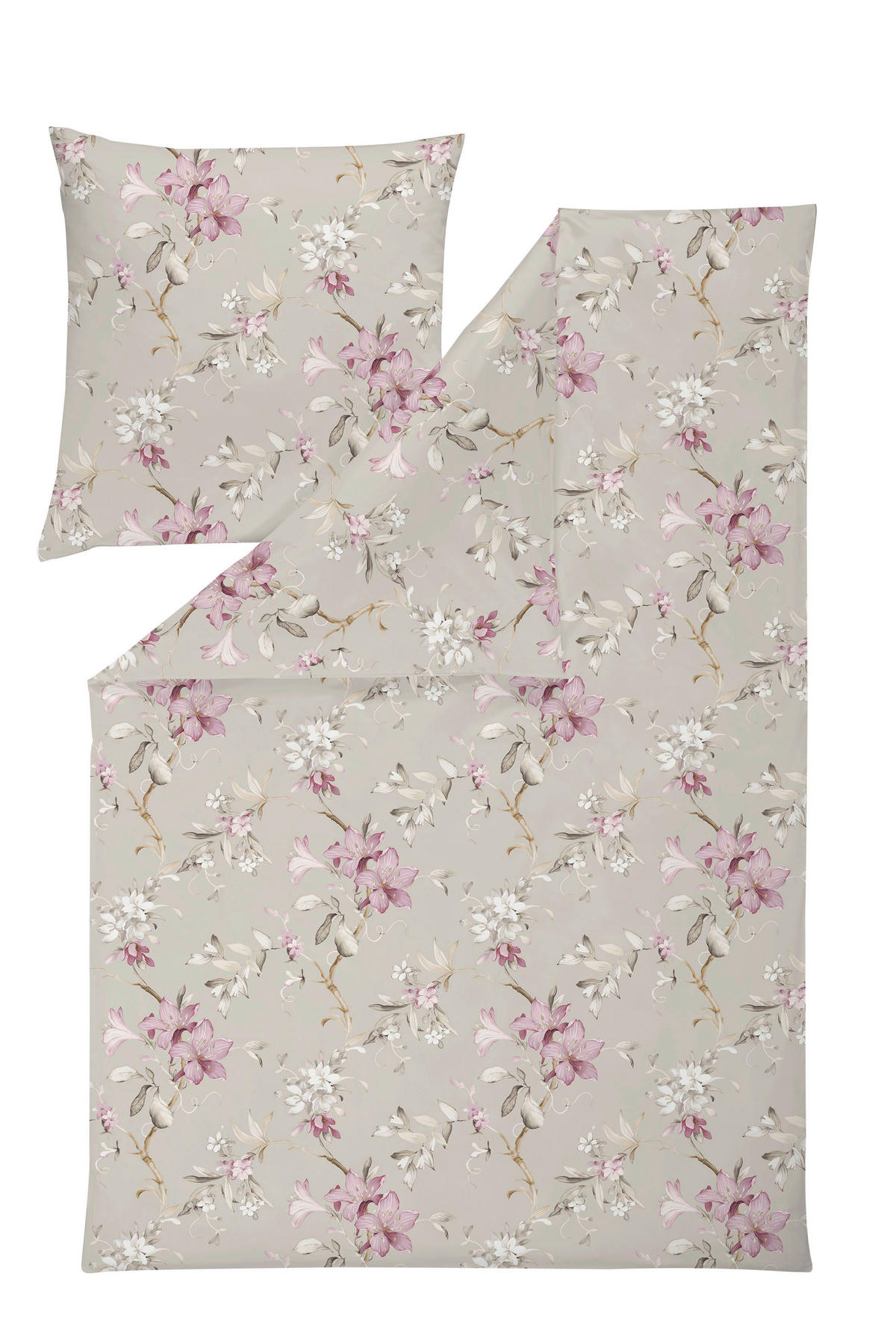 BETTWÄSCHE Atelier Flanell 155/220 cm  - Braun, Design, Textil (155/220cm) - Estella