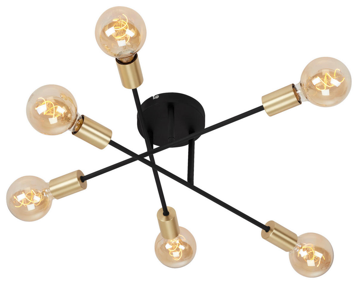 LED-TAKLAMPA 55,5/19,5 cm  - svart, Basics, metall (55,5/19,5cm)
