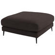 ECKSOFA  in Flachgewebe Braun  177/253 cm  - Schwarz/Braun, Design, Textil/Metall (177/253cm) - Dieter Knoll
