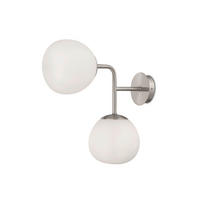 WANDLEUCHTE - Weiss/Nickelfarben, Trend, Glas/Metall (15/33/36cm) - MAYTONI