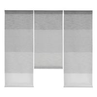KURZGARDINENSET   90/80 cm   - Grau, Basics, Textil (90/80cm)