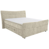 BOXSPRINGBETT 140/200 cm  in Beige  - Chromfarben/Beige, Konventionell, Textil/Metall (140/200cm) - Esposa