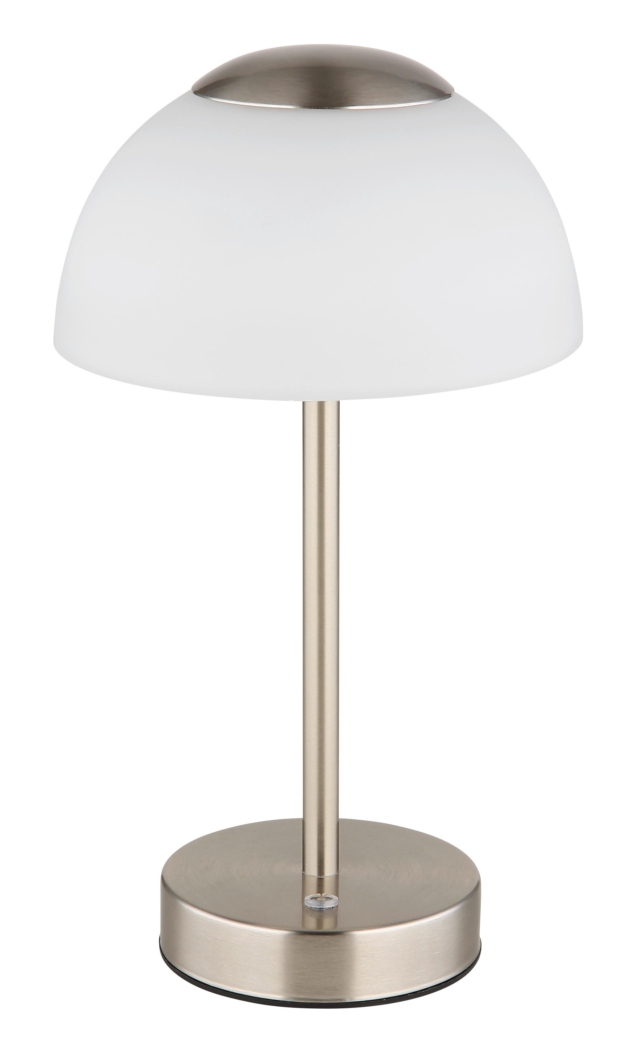 PUNJIVA STONA LAMPA - boja nikla/bela, Konvencionalno, staklo/metal (15/31cm)