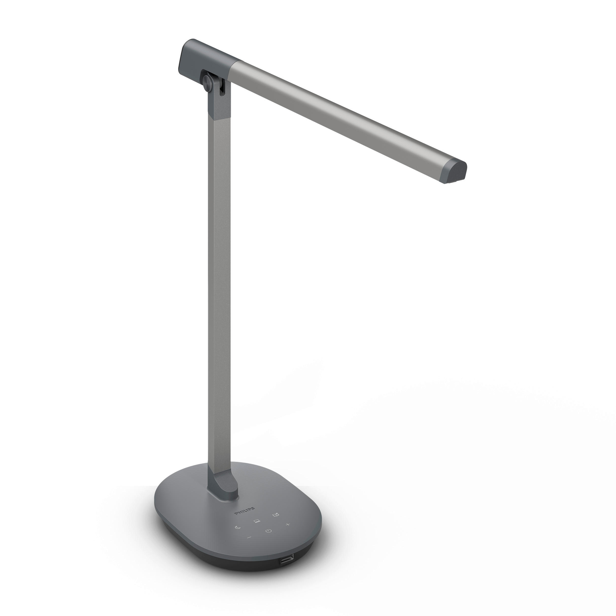 SCHREIBTISCHLEUCHTE 8,5/23,6/29 cm   - Grau, Design, Metall (8,5/23,6/29cm) - Philips