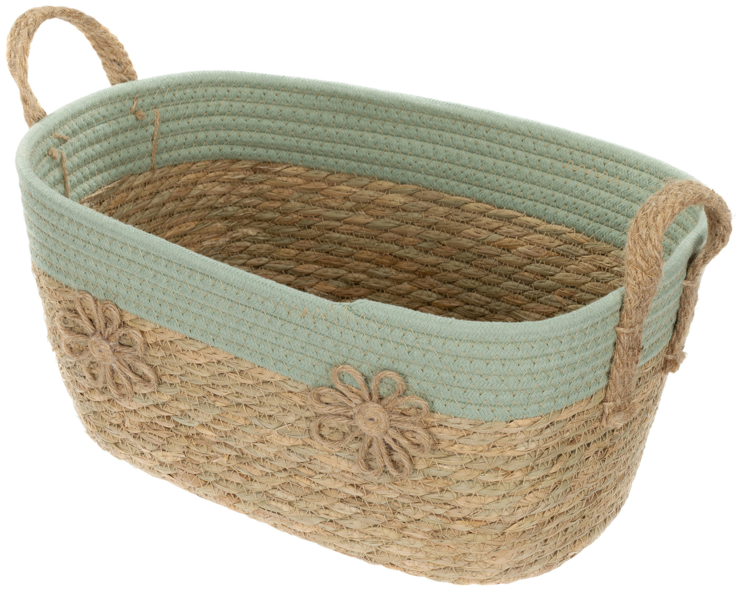 Korb Mou Aus Jute in Grün