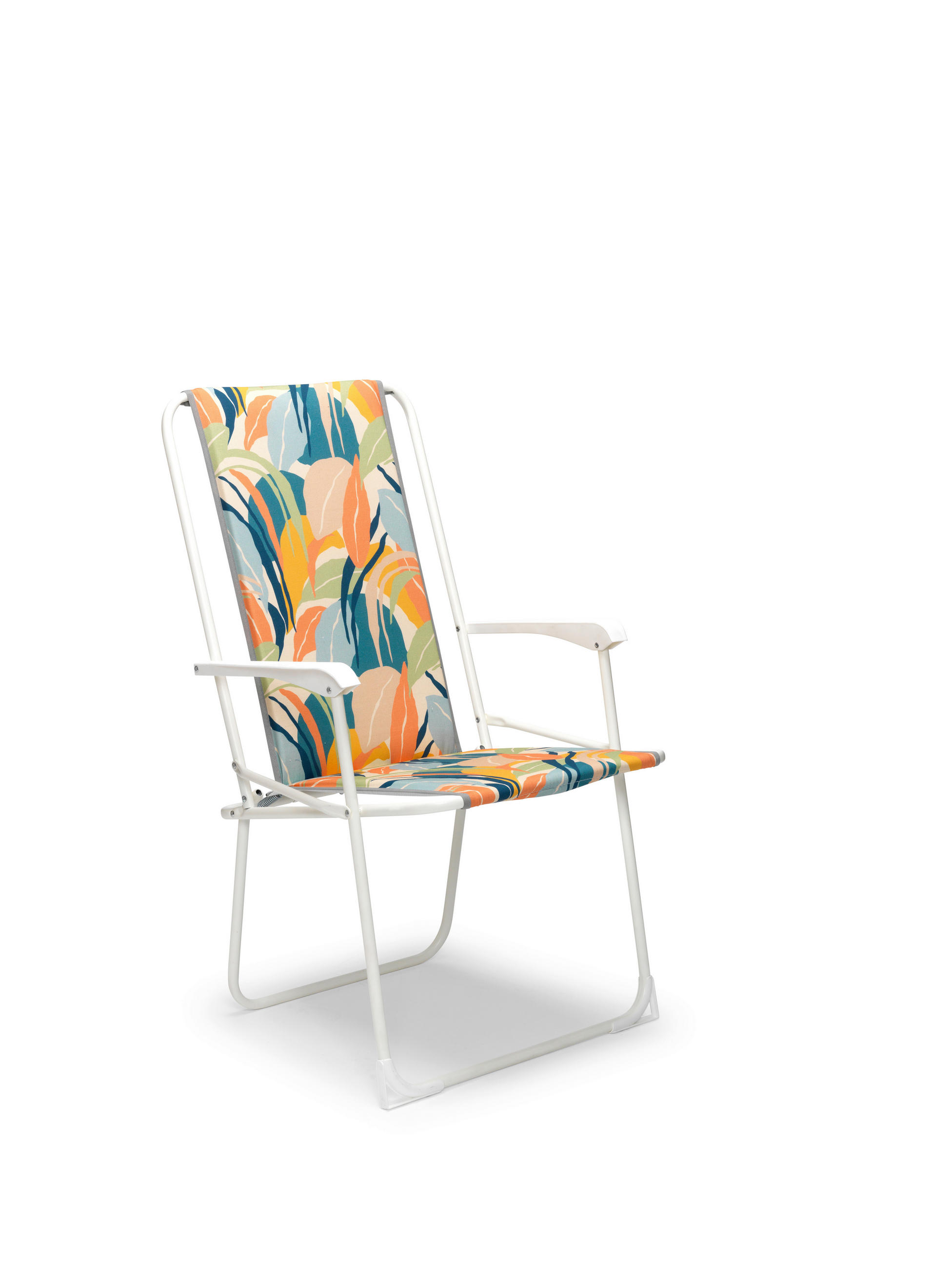 Gardenson Klappstuhl Veba Mehrfarbig, Weiß 56x93x53 cm