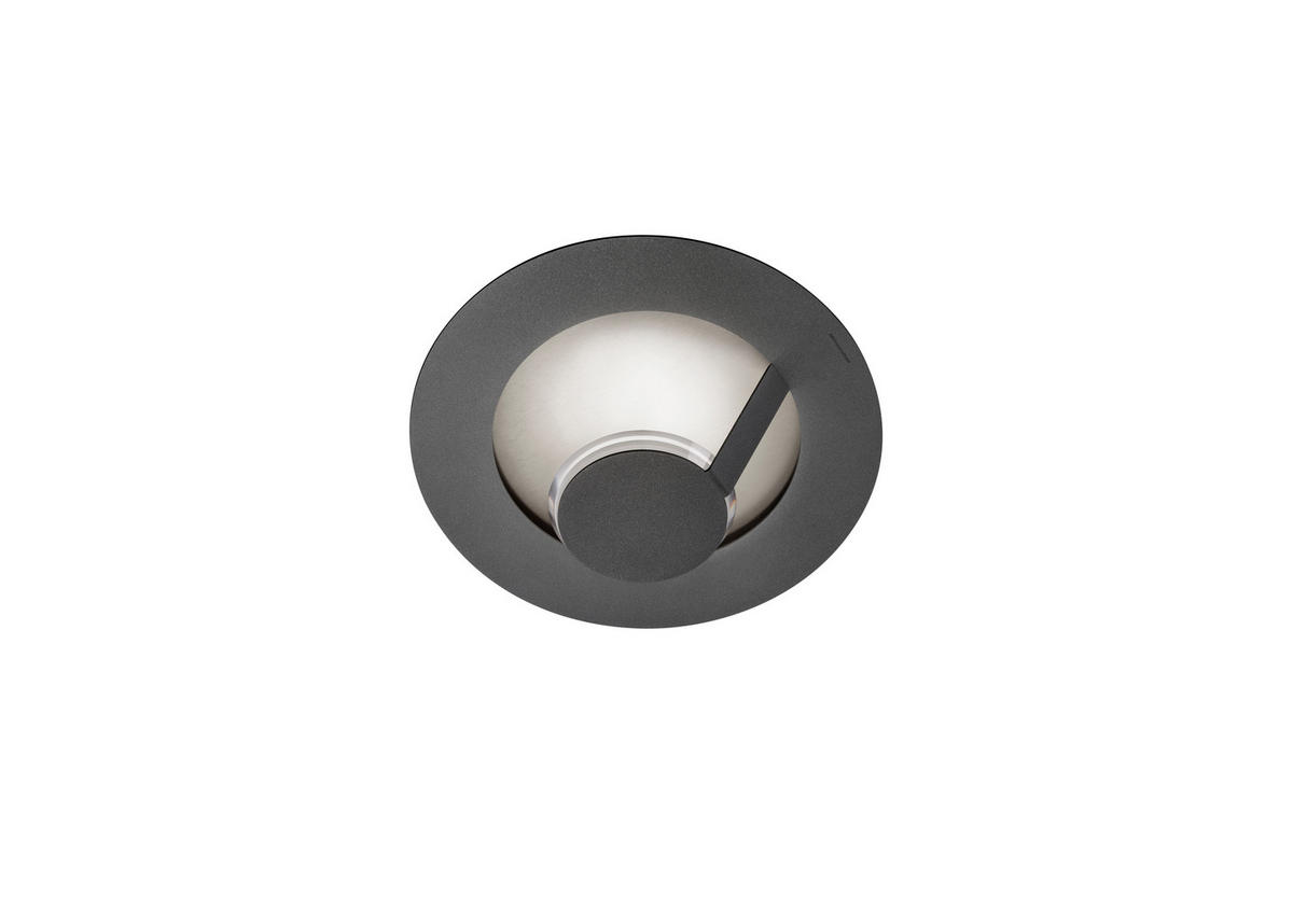 LED-WANDLEUCHTE FLAT 29/11,8 cm   - Silberfarben/Grau, Design, Metall (29/11,8cm) - Grossmann