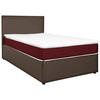 BOXBETT 120/200 cm  in Grau, Rot  - Rot/Grau, KONVENTIONELL, Holz/Holzwerkstoff (120/200cm) - MID.YOU
