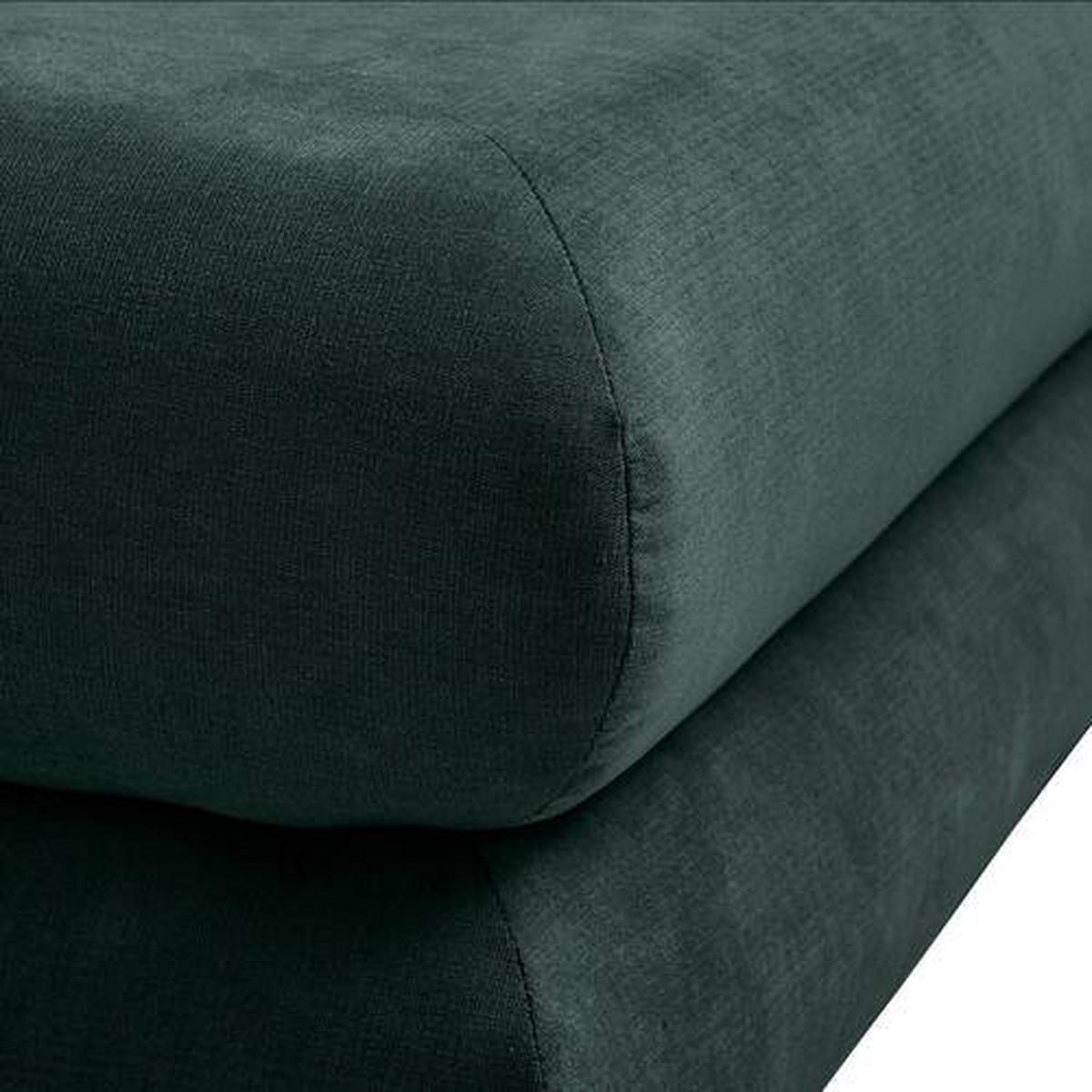 SCHLAFSOFA Mikrofaser Dunkelgrün  - Chromfarben/Dunkelgrün, Design, Kunststoff/Textil (196/74/90cm) - Carryhome