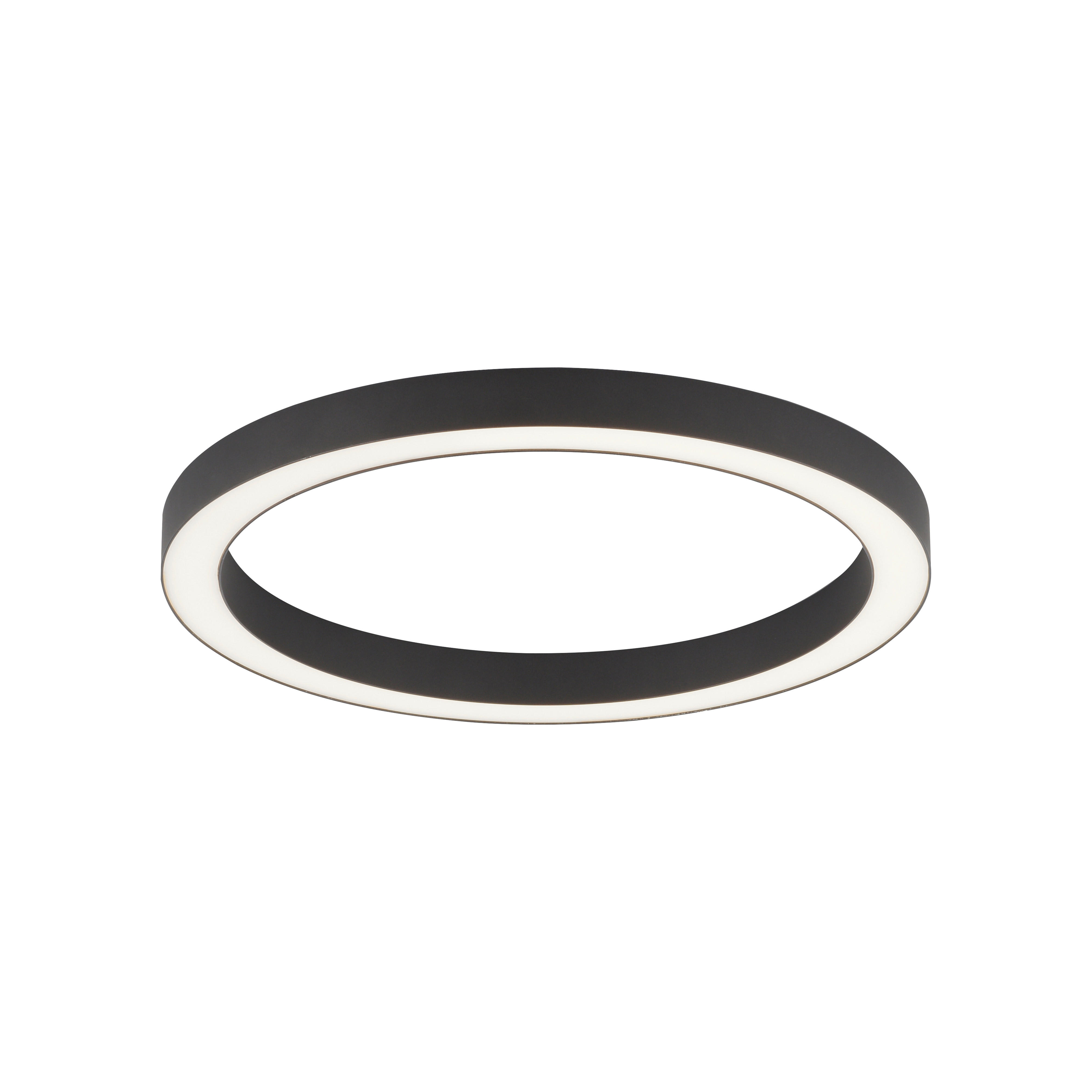LED PLAFONJERA - antracit, Dizajnerski, metal/plastika (50/3,9/4cm)