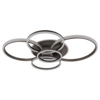 LED-DECKENLEUCHTE    110/88/11,5 cm  - Klar/Anthrazit, Design, Kunststoff/Metall (110/88/11,5cm) - Globo