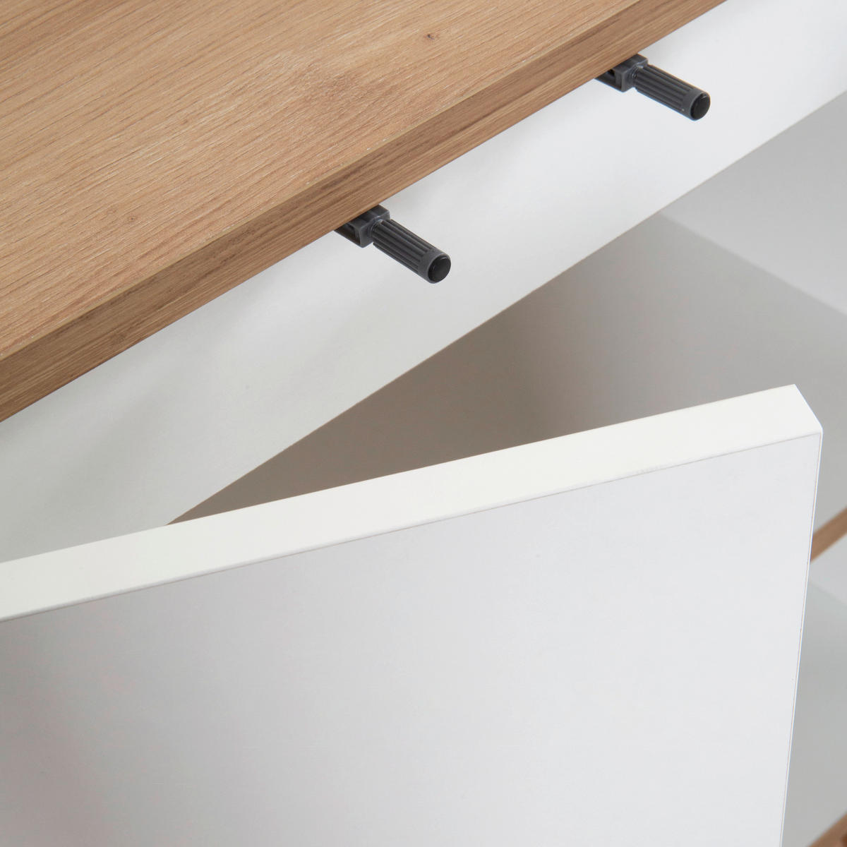 HOCHSCHRANK 35/195/32,5 cm  - Weiß/Eiche Artisan, MODERN, Holzwerkstoff/Kunststoff (35/195/32,5cm) - MID.YOU