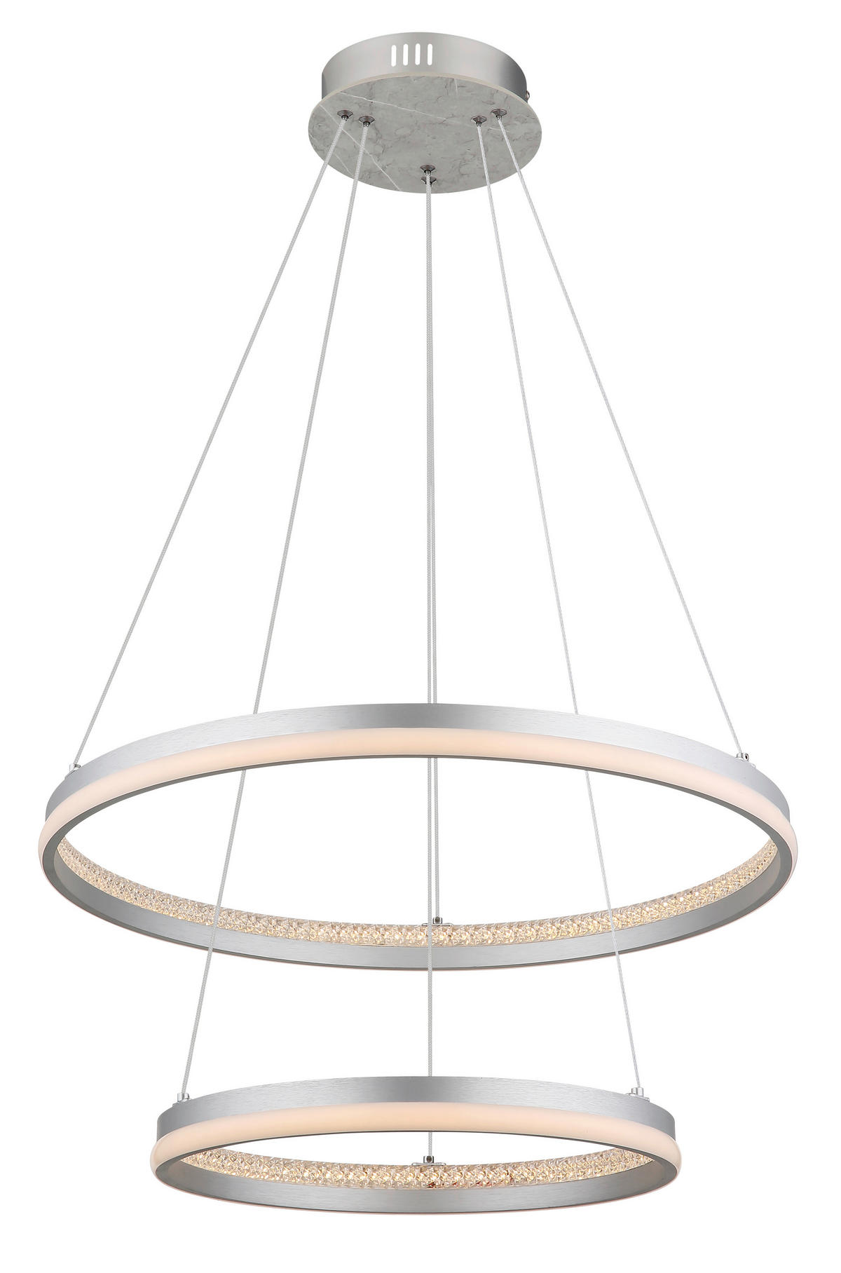 LED-HÄNGELEUCHTE MARY 59,5/120 cm   - Klar/Transparent, Design, Kunststoff/Metall (59,5/120cm)