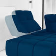 ECKSOFA in Struktur Blau  233/313 cm  - Blau/Schwarz, Design, Kunststoff/Textil (233/313cm) - Emilio Belluti