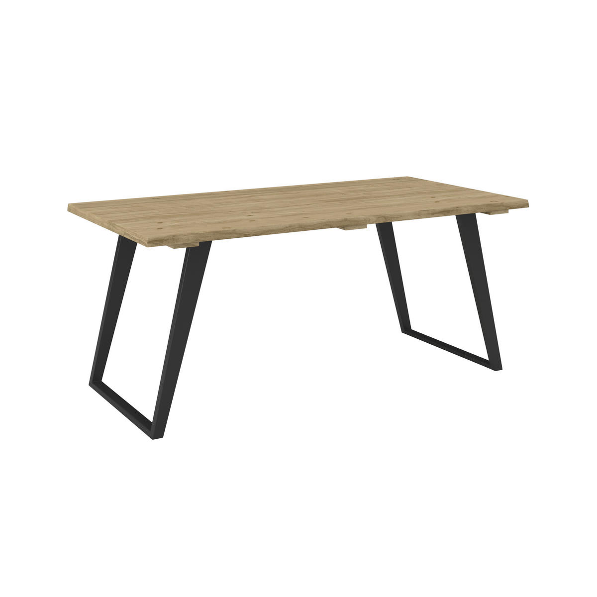 ZÁHRADNÝ STÔL, drevo, kov, 180/76/90 cm - čierna/farba akácie, Modern, kov/drevo (180/76/90cm) - Ambia Garden