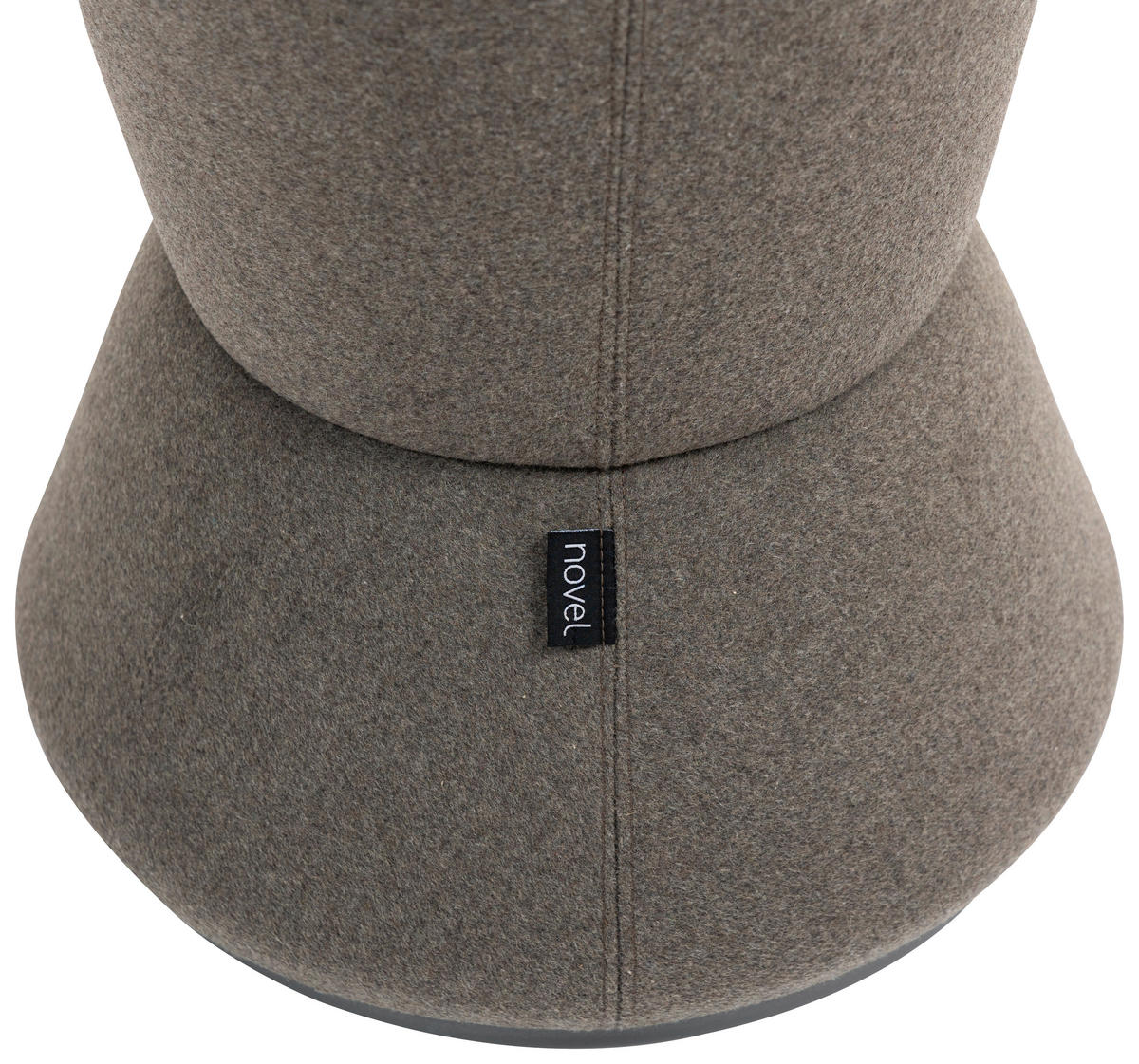 BÜROHOCKER 36,5/57/36,5 cm  - Schwarz/Grau, MODERN, Kunststoff/Textil (36,5/57/36,5cm) - Novel