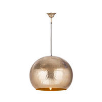 HÄNGELEUCHTE 47/35/47 cm  - Champagner, Design, Metall (47/35/47cm) - Kayoom