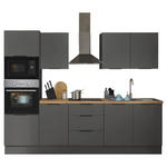 KÜCHENBLOCK MULTAN  in Graphitfarben  - Schwarz/Graphitfarben, Basics, Holzwerkstoff/Metall (270/211/60cm) - Xora