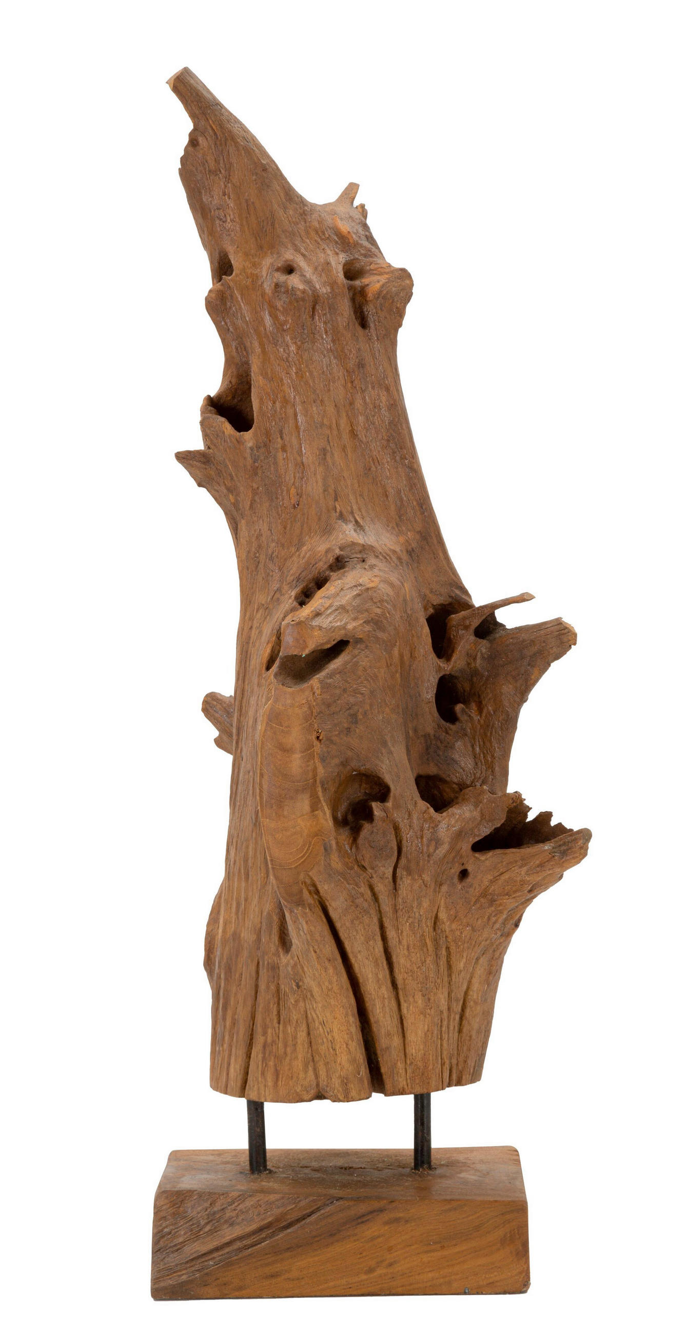 SKULPTUR - Braun, Basics, Holz (23/64/27cm)