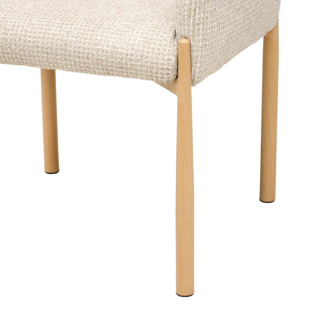 ARMLEHNSTUHL   Chenille  - Taupe/Eichefarben, MODERN, Textil/Metall (58/82,5/60cm) - MID.YOU