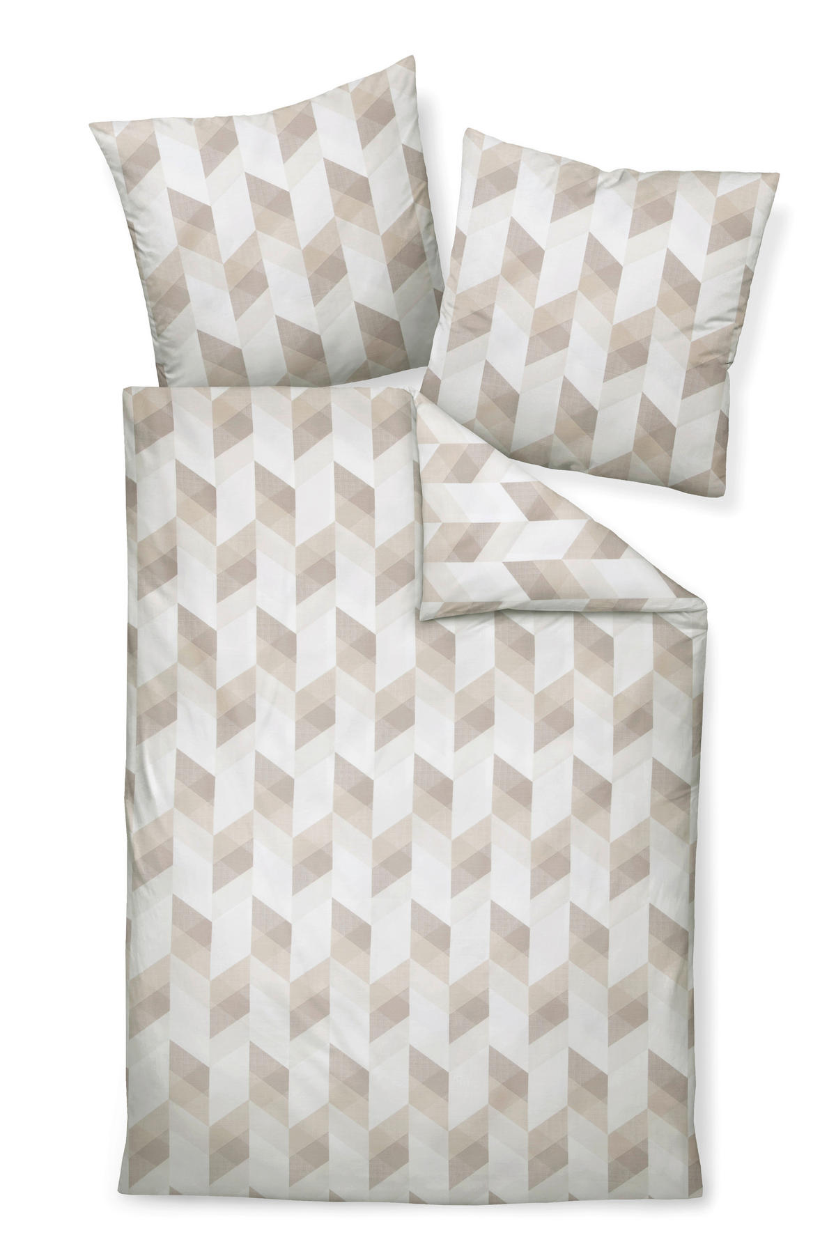 POSTELJNINA 135/200 cm mako saten naravne barve  - naravne barve, Konvencionalno, tekstil (135/200cm) - Janine