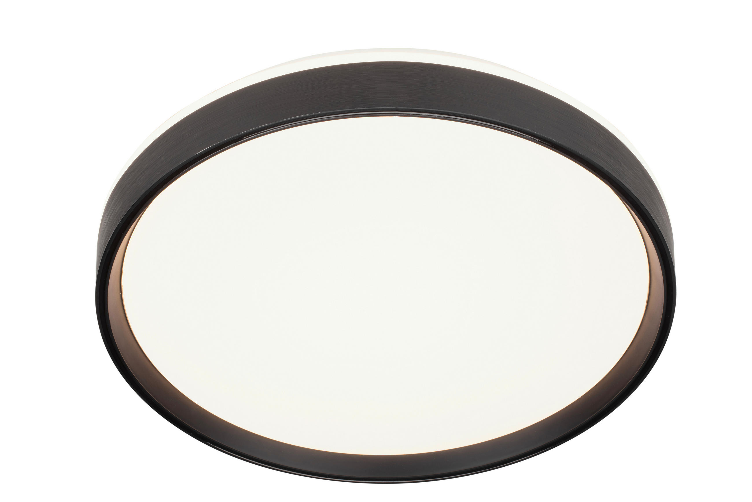 LED-DECKENLEUCHTE 38 cm  - Schwarz/Weiß, Trend, Kunststoff/Metall (38cm) - Novel