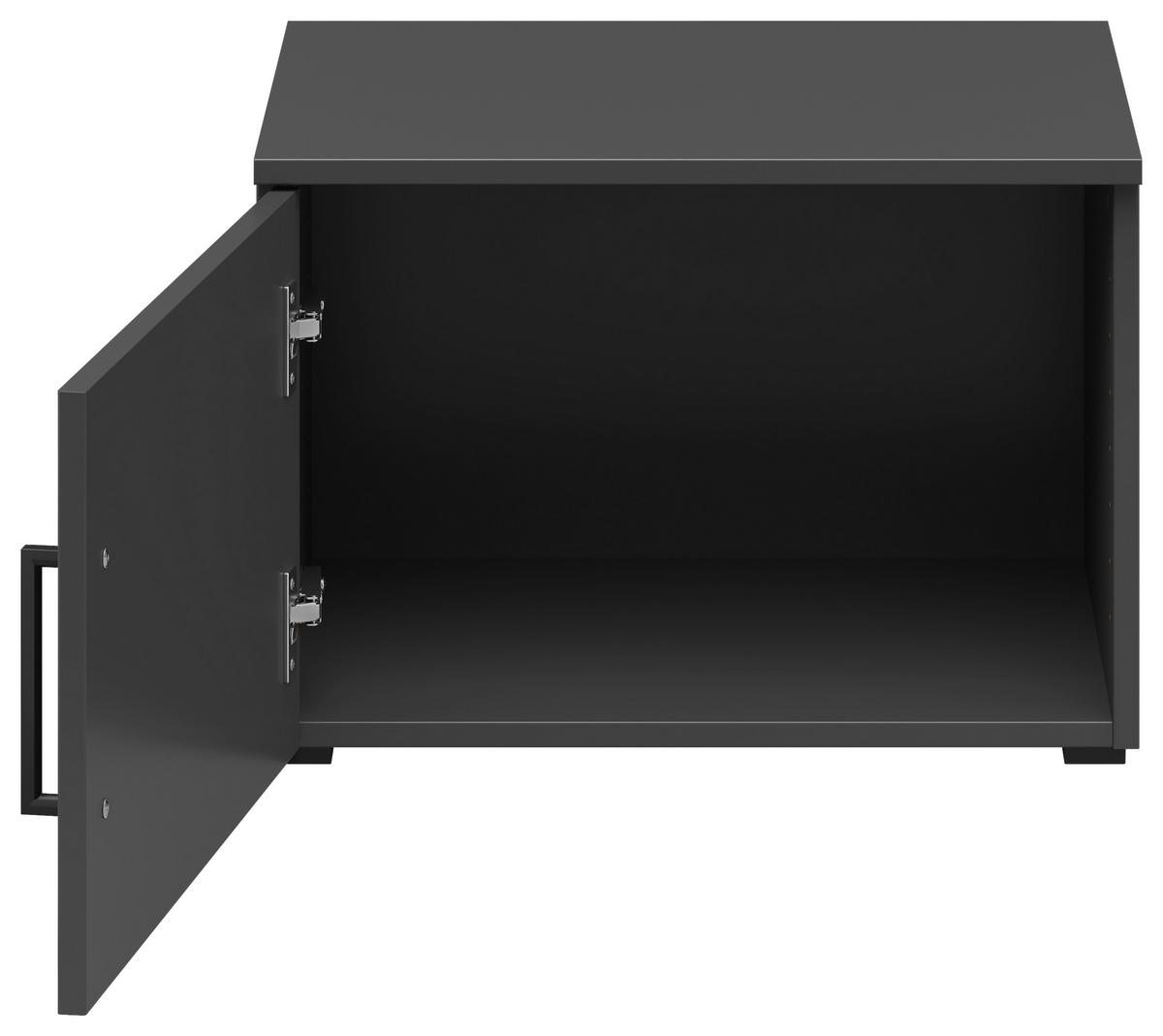 EXTENSIE LA DULAP in grafit  - grafit/negru, Modern, plastic/material pe bază de lemn (50/35/40cm) - Carryhome