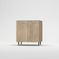 MOSOGATÓ-ALSÓSZEKRÉNY - tölgyfa színű, Basics, fa/fém (80/87/56cm) - Carryhome