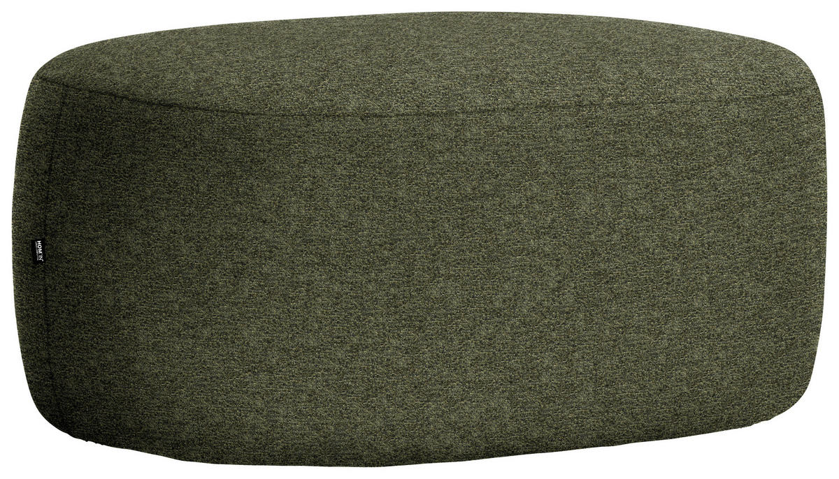 HOCKER in Textil Grün  - Schwarz/Grün, MODERN, Kunststoff/Textil (88/43/66cm) - Hom`in
