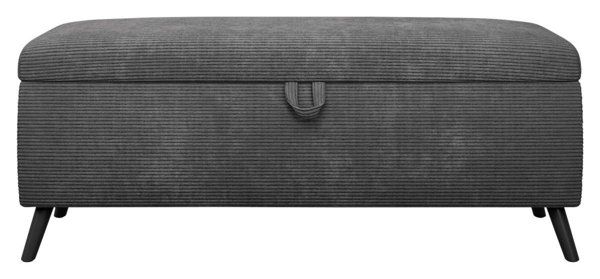BETTBANK 145/45/50 cm   - Schwarz, Trend, Holz/Holzwerkstoff (145/45/50cm) - Esposa