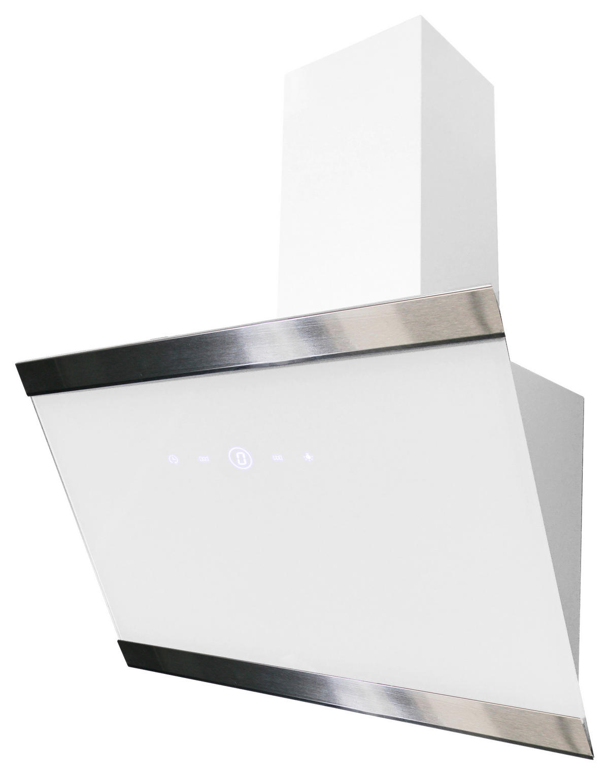 DUNSTABZUGSHAUBE CH89060W  - Weiß, Trend, Glas/Metall (59,5/74,2-109,2/38,5cm) - Respekta