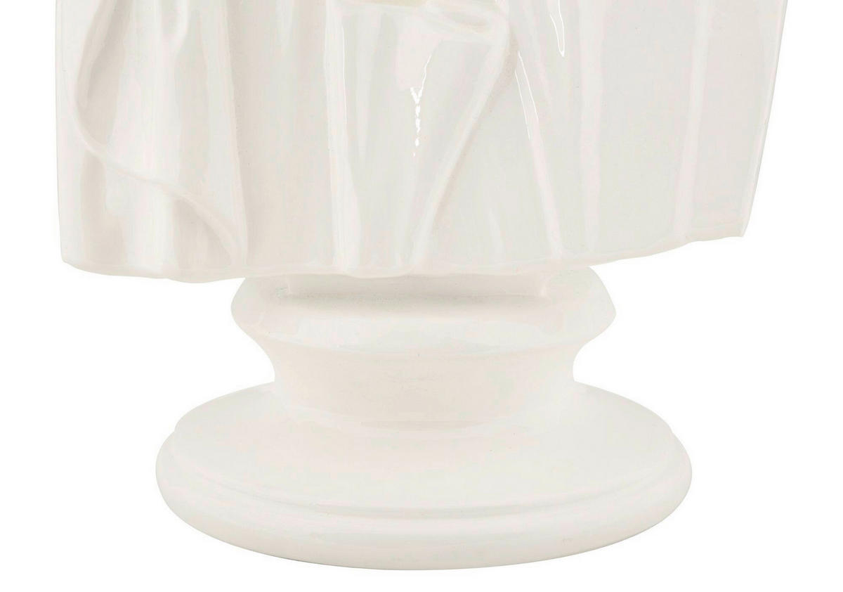 SKULPTUR - Weiß, Basics, Kunststoff (12.9/25/12.5cm)