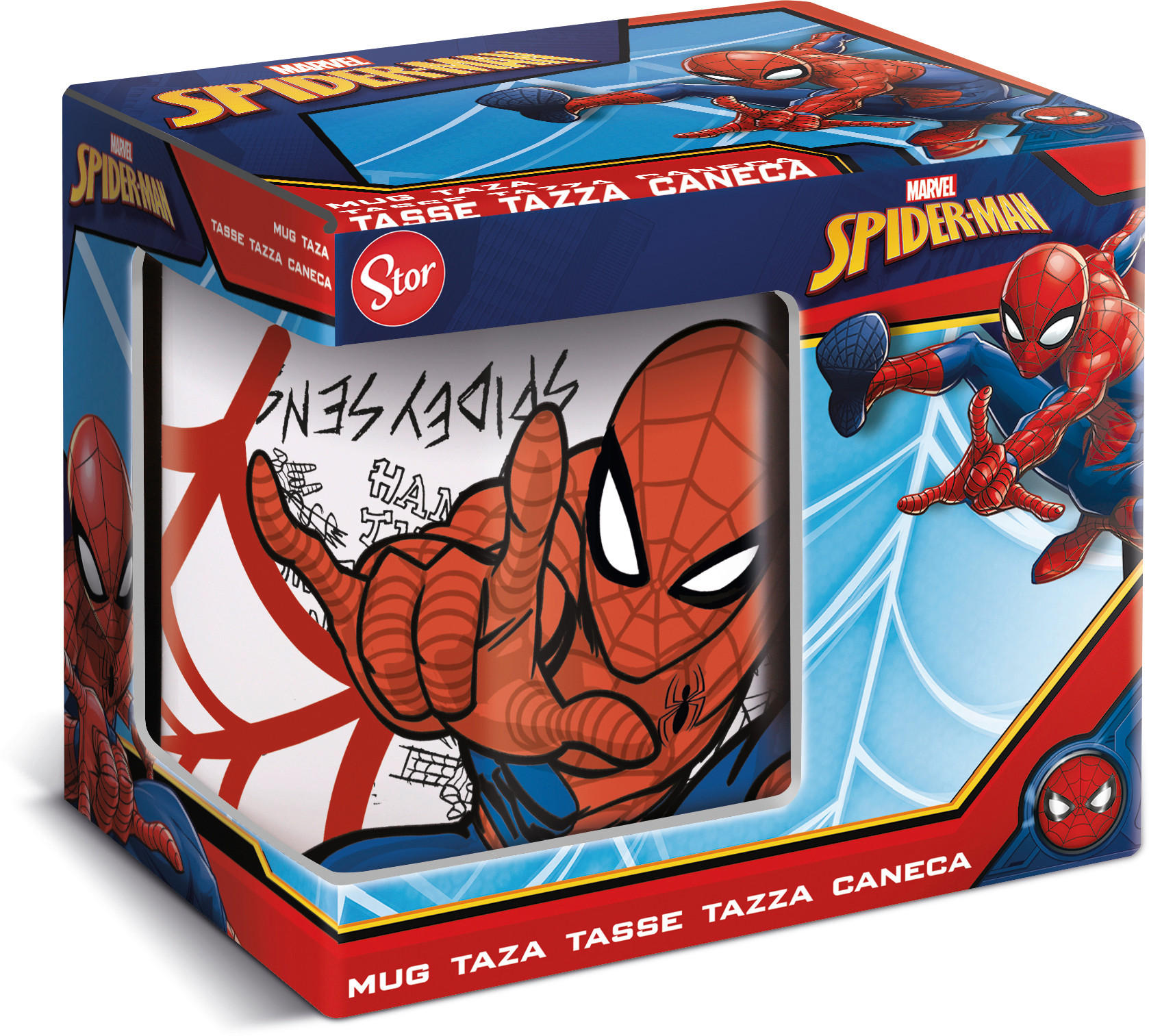 KAFFEEBECHER Spider-Man  325 ml   - Blau/Rot, Trend, Keramik (0,325cm) - Disney