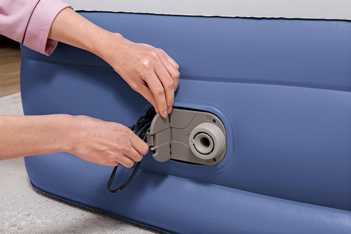 LUFTBETT TRITECH AIR 67628 Hellgrau, Dunkelblau  - Hellgrau/Dunkelblau, KONVENTIONELL, Kunststoff (191/97/46cm) - Bestway
