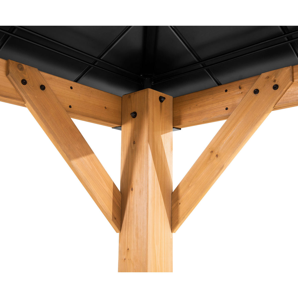 PAVILLON 273/274/273 cm  - Anthrazit, Basics, Holz/Metall (273/274/273cm) - Modante