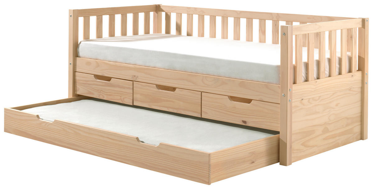 AUSZIEHBETT 90/200 cm  in Kieferfarben  - Kieferfarben, MODERN, Holz/Holzwerkstoff (90/200cm) - MID.YOU