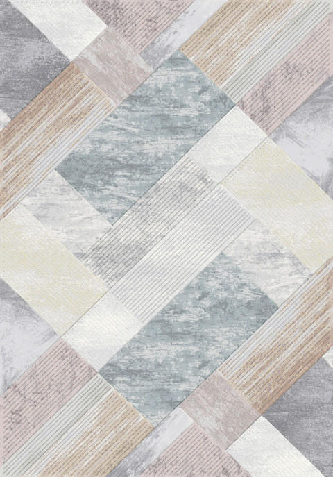 WEBTEPPICH 80/150 cm Catania Hellgrau, Beige  - Beige/Hellgrau, KONVENTIONELL, Textil (80/150cm)