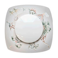 LED-KINDERDECKENLEUCHTE Jurassic 58/58/12 cm   - Weiß, Basics, Holz (58/58/12cm)