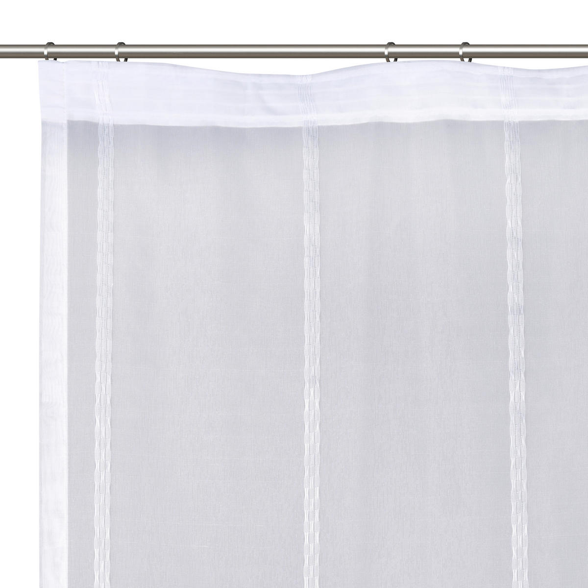 FERTIGSTORE  halbtransparent   450/145 cm  - Weiß, Basics, Textil (450/145cm) - Esposa