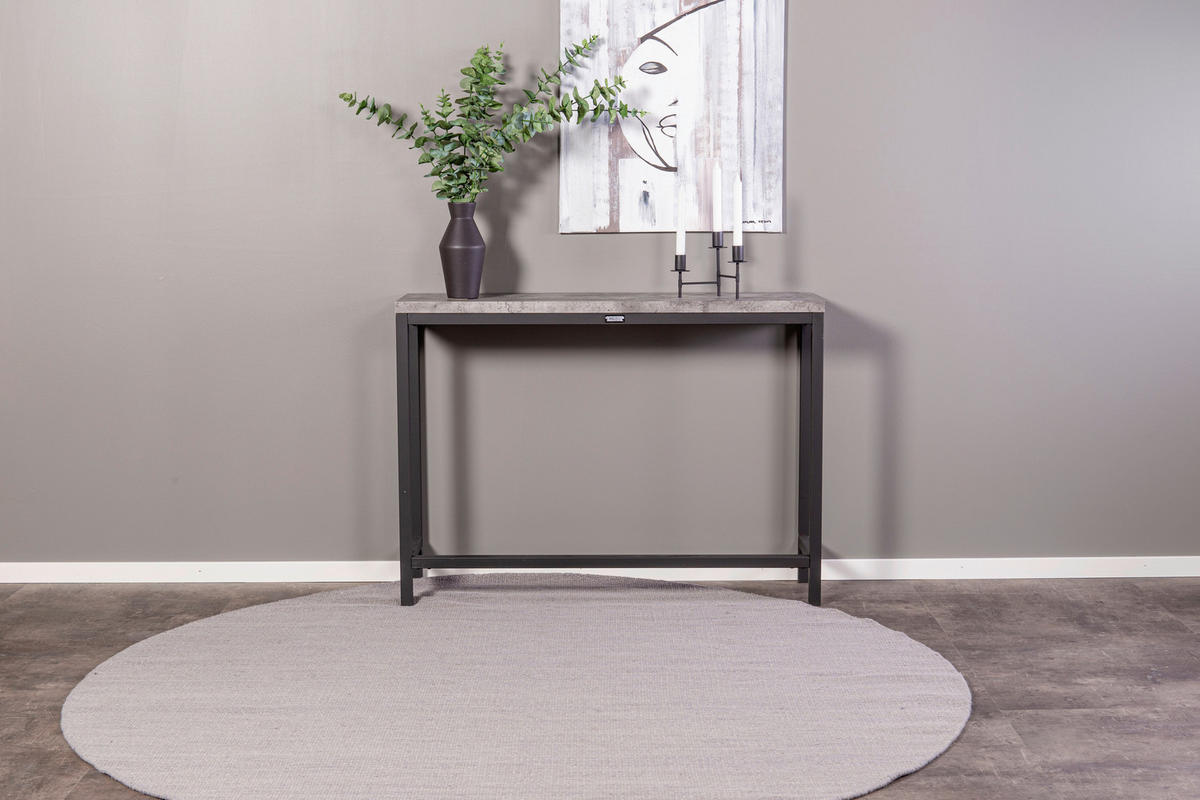 BEISTELLTISCH 110/30/80 cm Schwarz, Grau rechteckig  - Schwarz/Grau, Design, Holzwerkstoff/Metall (110/30/80cm) - Livetastic