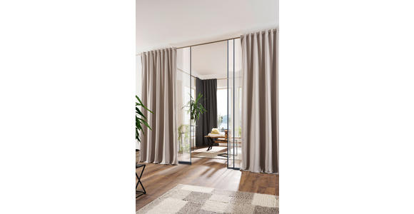 FERTIGVORHANG black-out (lichtundurchlässig) - Sandfarben, Basics, Textil (135/300cm) - Esposa