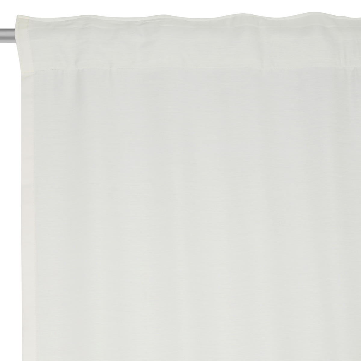FERTIGVORHANG  halbtransparent   140/245 cm  - Weiß, Basics, Textil (140/245cm) - Esposa