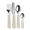 BESTECKSET 16-teilig Edelstahl  - Silberfarben/Creme, Basics, Kunststoff/Metall - Echtwerk