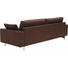 VIERSITZER-SOFA Echtleder Dunkelbraun - Chromfarben/Dunkelbraun, Design, Leder/Metall (240/87/95cm) - Rolf Benz VIERSITZER-SOFA Echtleder Dunkelbraun - Chromfarben/Dunkelbraun, Design, Leder/Metall (240/87/95cm) - Rolf Benz