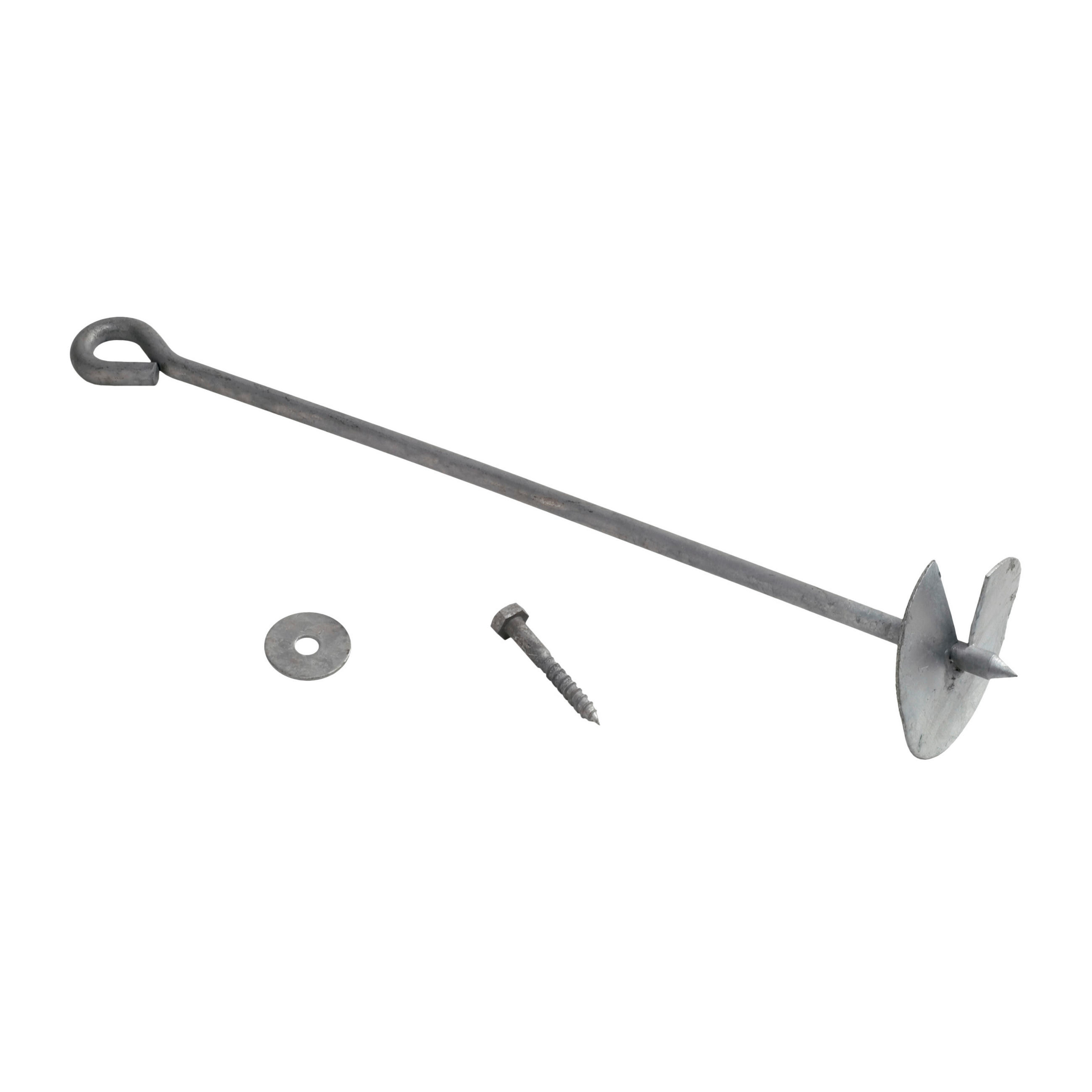 VERANKERUNGSSET A830.010.00  - Grau, KONVENTIONELL, Metall (52/10/10cm) - Ambia Garden