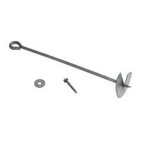 VERANKERUNGSSET A830.010.00  - Grau, KONVENTIONELL, Metall (52/10/10cm) - Ambia Garden