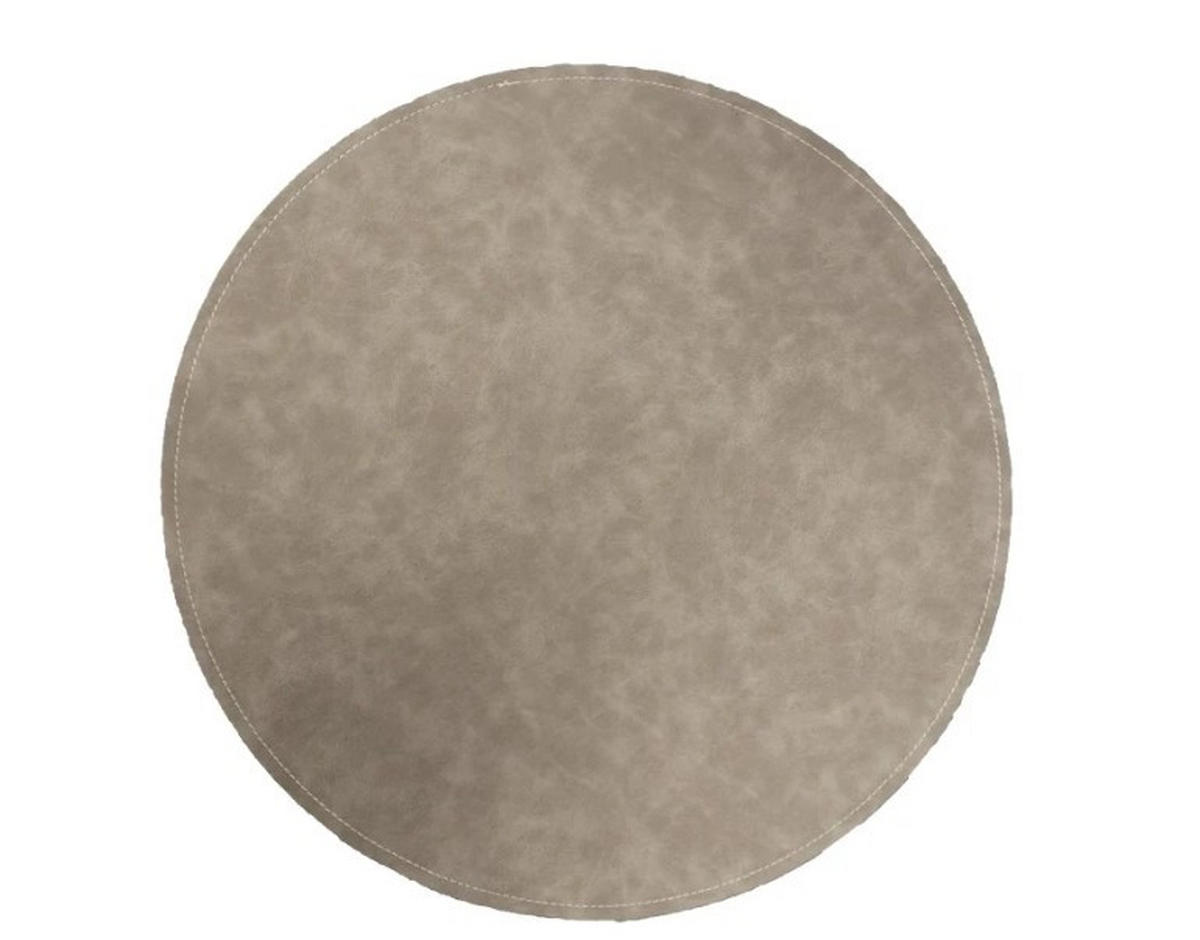 BORDSTABLETT textil läderimitation brun 38 cm  - brun, Basics, textil (38cm)