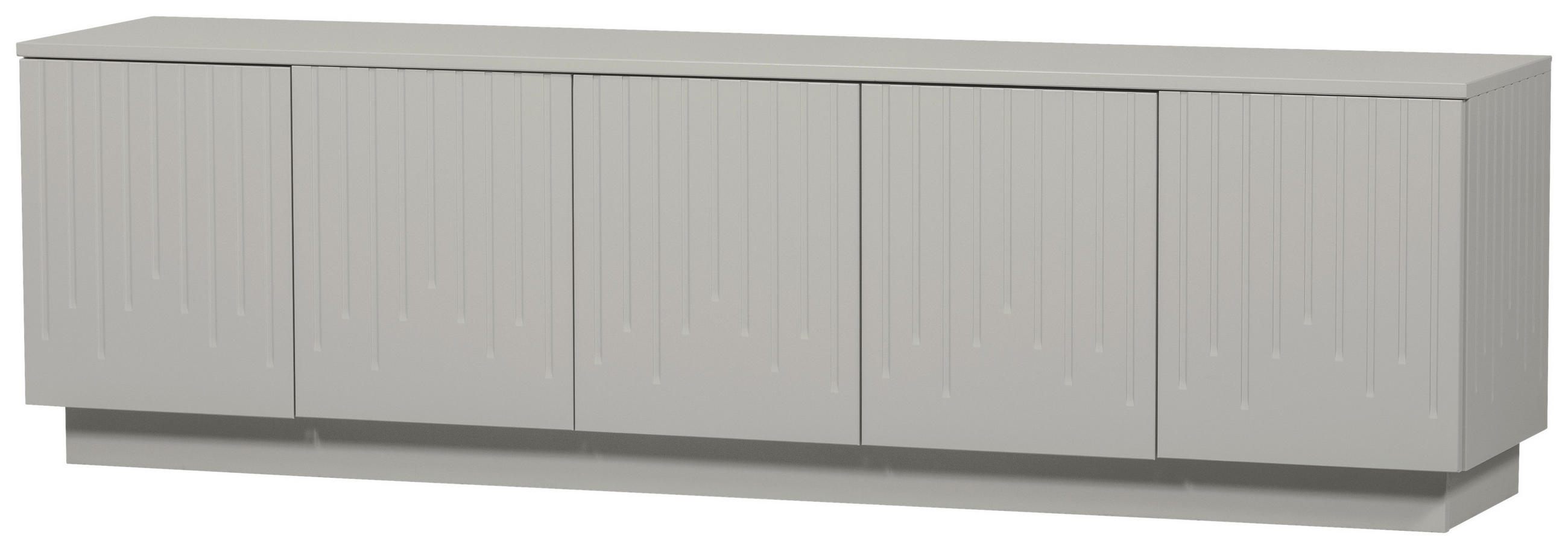 LOWBOARD Pencil 180/52/40 cm  stehend, in verschiedenen Holzdekoren erhältlich  - Hellgrau, Design, Holz (180/52/40cm) - Livetastic