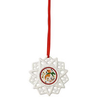 Schmuckstern Katze 2024  - Multicolor/Weiß, MODERN, Keramik (7,8cm) - Hutschenreuther