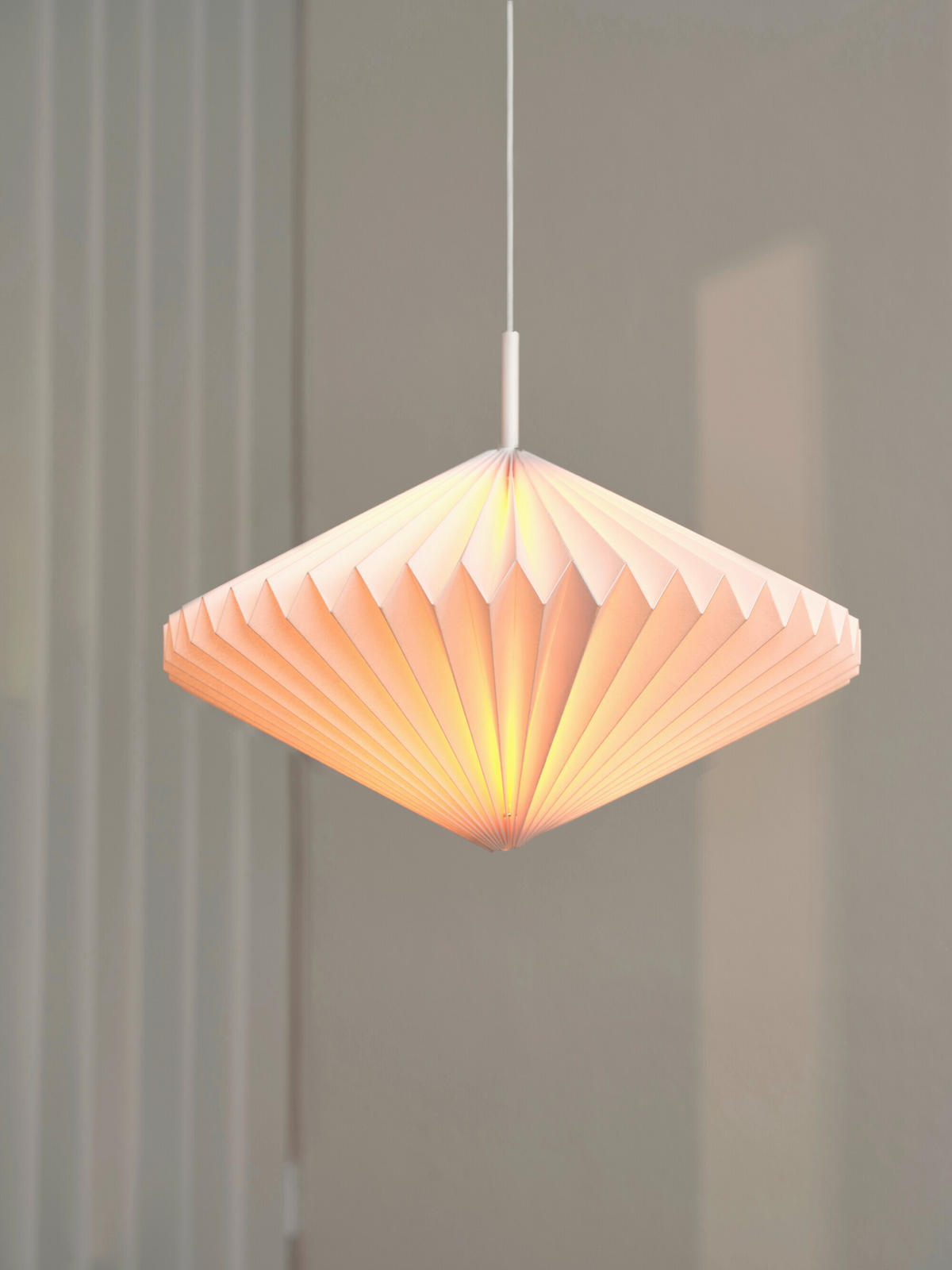 HÄNGELEUCHTE 45/140 cm  - Weiß, Basics, Papier/Metall (45/140cm) - Osram